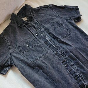 Madewell short sleeve denim button down